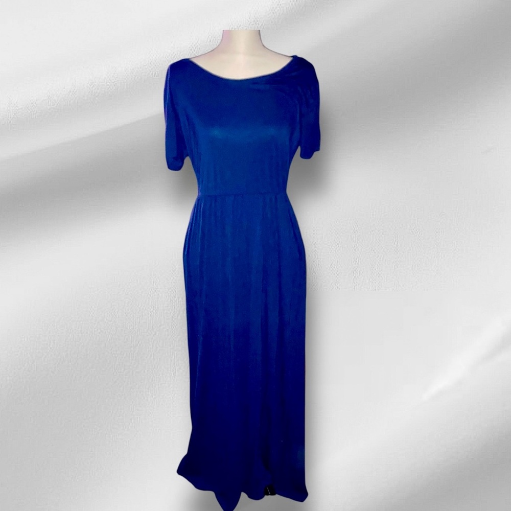 Casual Blue Maxi Dress. Size M.
